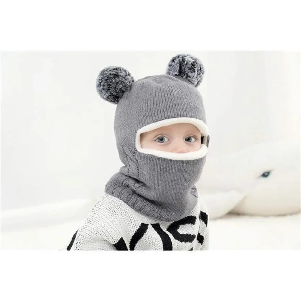 Baby Winter Hat Scarf Set, Unisex Infant Toddler Kids Hat Scarf